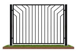 Забор металлический сварной секционный СЗ-11, 1 м²
