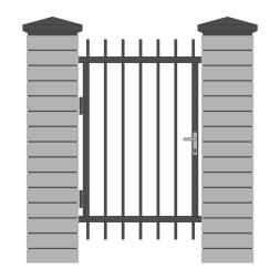 Кованая металлическая калитка МК2