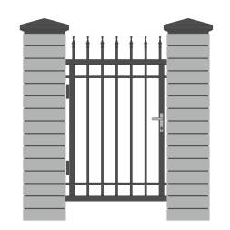 Кованая металлическая калитка МК5