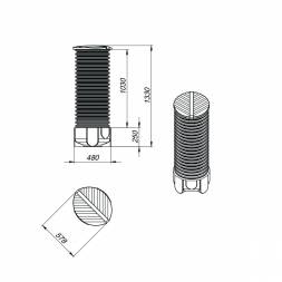 Колодец дренажный 2,5 м