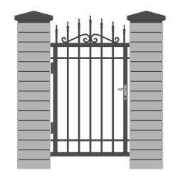 Кованая металлическая калитка МК8