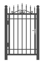 Кованая металлическая калитка МК8