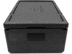 Термобокс пенополипропиленовый с крышкой STP PRO, 600х400х240 мм, 32 л, 55 кг/м3