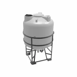 Емкость ЦКТ 5000 л с патрубком 110мм белая в обрешетке