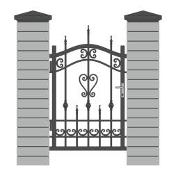 Кованая металлическая калитка МК17