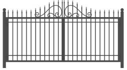 Распашные металлические ворота РВ-7, 4000x2000 мм