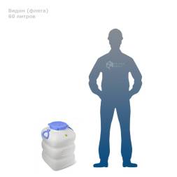 Бидон (фляга) 60 литров, белый