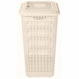 Корзина для белья 50л, бежевый