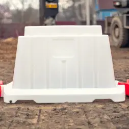 Блок дорожный вставной 1200, красный