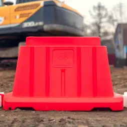 Блок дорожный вставной 1200, красный