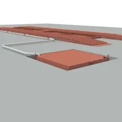 Эстакада разборная металлическая "Комфорт", 10м, грузоподъемность 50т, красная