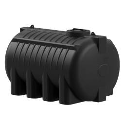 Емкость пластиковая горизонтальная для хранения воды и дизельного топлива, 8000 л, черный [TG8000S1]