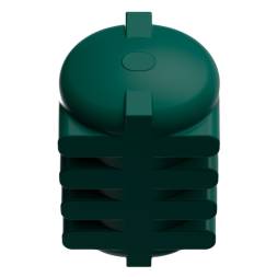 Емкость пластиковая горизонтальная для хранения воды и дизельного топлива, 8000 л, зеленый [TG8000S2]