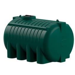 Емкость пластиковая горизонтальная для хранения воды и дизельного топлива, 8000 л, зеленый [TG8000S2]