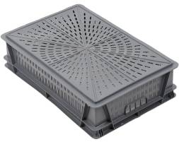 Пластиковый Ящик 600х400х150 мм для перевозки суточных цыплят и цыплят бройлеров