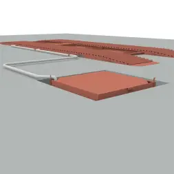 Эстакада разборная металлическая "Комфорт", 8м, грузоподъемность 50т, красная