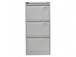 Шкаф металлический картотечный (картотека) NOBILIS NF-03, A4, 3 ящика, 1020x470x630 мм