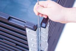 Усиленная складная паллетная рама, 800х600х200 мм, серый