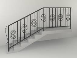Кованые металлические перила МП10, 1 пог. м.
