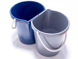 Система многофункциональная для уборки и отходов, 24л, серый, синий