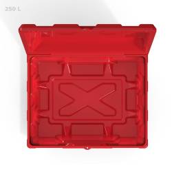 Ящик для соли, реагентов 250 литров, красный