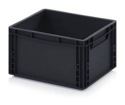 Евроконтейнер пластиковый ESD EG 43/22 HG, 40x30x22 см