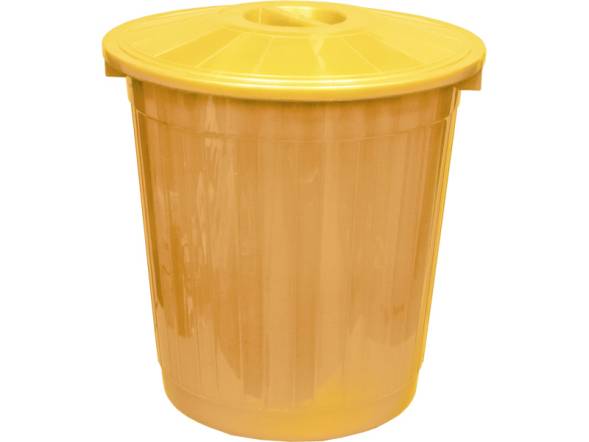Бак с крышкой (50 л) желтый