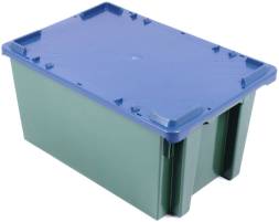 Пластиковый ящик 600х400х300 конусный сплошной