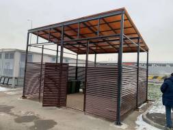 Высокая контейнерная площадка КП26, 6000x3000x4000 мм