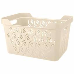 Корзинка универсальная Deluxe, 380x276x220 мм, 18 л, бежевый