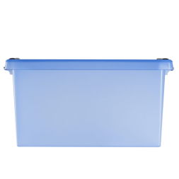 Контейнер с крышкой и клипсами Rox Box Home, 36л, 500x390x255 мм, синий