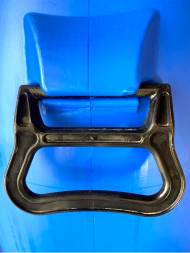 Бочка пластиковая с крышкой, металлическим обручем и ручками, 65 л, синий [БП 65р]