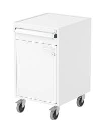 Тумба с выдвижными ящиками Treston 45/66, левая дверь с замком, роликовые колеса, 60749311