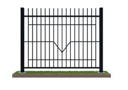 Забор металлический сварной секционный СЗ-9, 1 м²